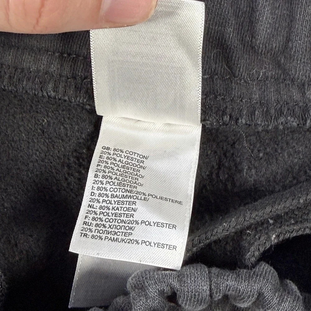The North Face Sweatpants Mens Medium Black Fleece Drawstring Pocket Gym Outdoor